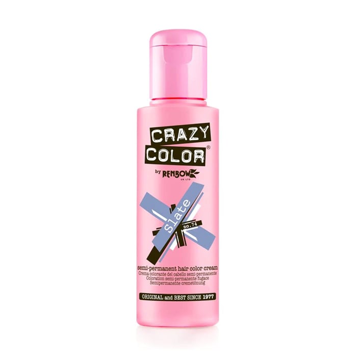 Уцінка! Тінт-фарба для волосся Crazy Color Semi Permanent Hair Color Cream 74 Slate, 100 мл